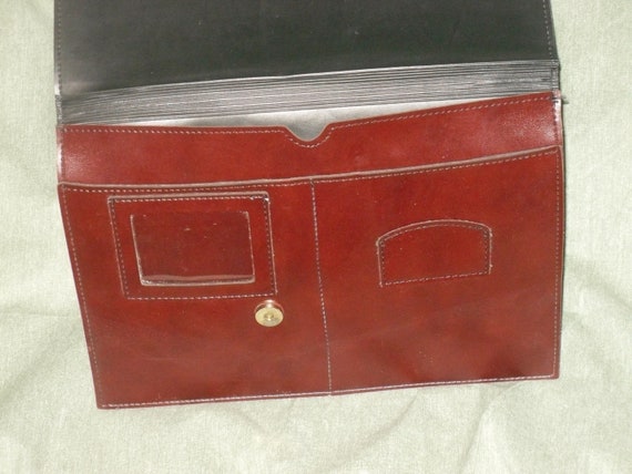 Faux Leather Envelope Portfolio Document Organizer - image 3