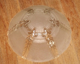 Ceiling Light Cover Shade Round Dome Frosted Glass White Replacement Vintage Mid Century