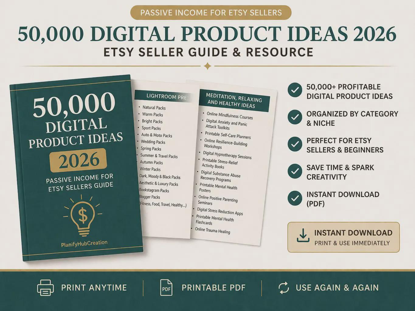 50,000 Digital Products Ideas 2026 Sell Today for Passive Income ...
