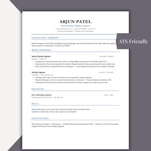 Engineer Resume Template |Engineering Resume for Word Pages | ATS Friendly Professional CV | Cover Letter References Recommendation Letter