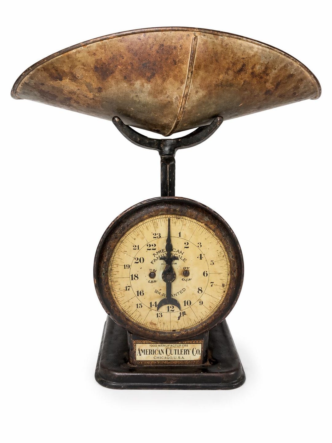 Antique American Family Scale – 1898 Patent, Cast Iron Kitchen