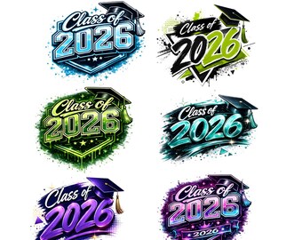 Class of 2026 SPNG Bundle ,  Graduation Cap PNG , Senior 2026  png, graduacion PNG Shirt Design (Digital File Download)