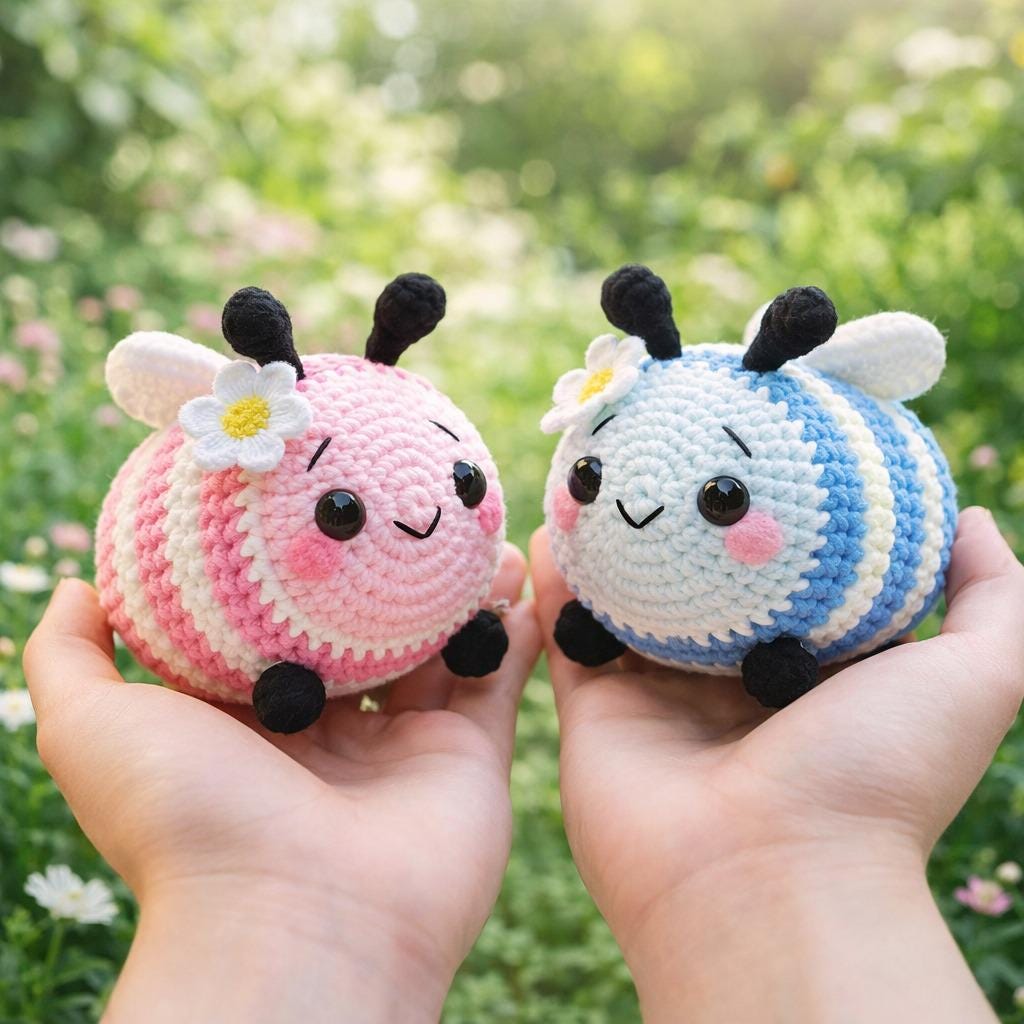 Amigurumi Bee Crochet Pattern PDF | Beginner Friendly Bumblebee Plush ...