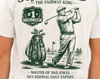 Best Dad By Par PNG, Fathers Day Golf Gift, Funny Dad Golfer Design, Sublimation File, Golf Shirt Graphic, Vintage Golf Dad, DTF  ( Digital