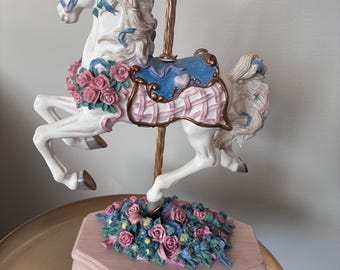 Vintage “Serenade" carousel horse figurine from the Toni M. Haley Collection.