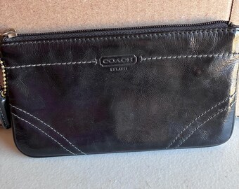 Black Coach Wristlet Y2K