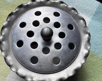 Vintage Italian Pewter potpourri bowl or incense burner
