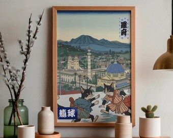 Plantilla de arte digital con IA de Canva