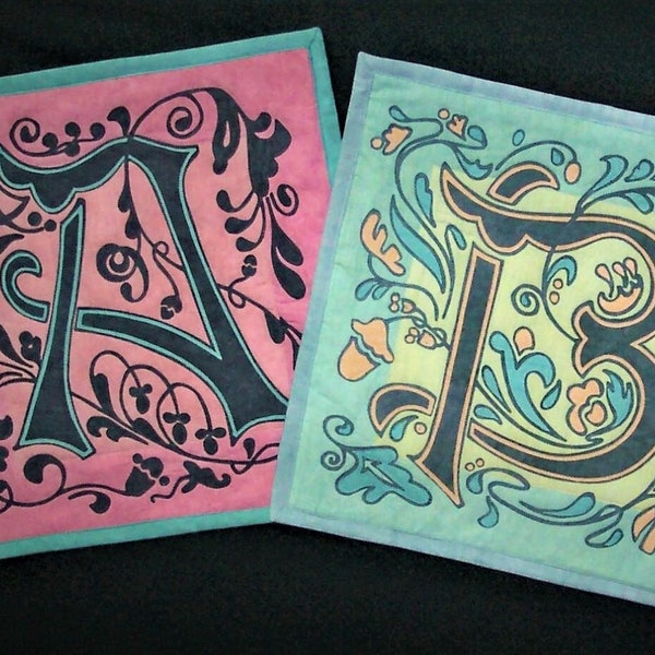 Alphabet Art Nouveau ABA6002