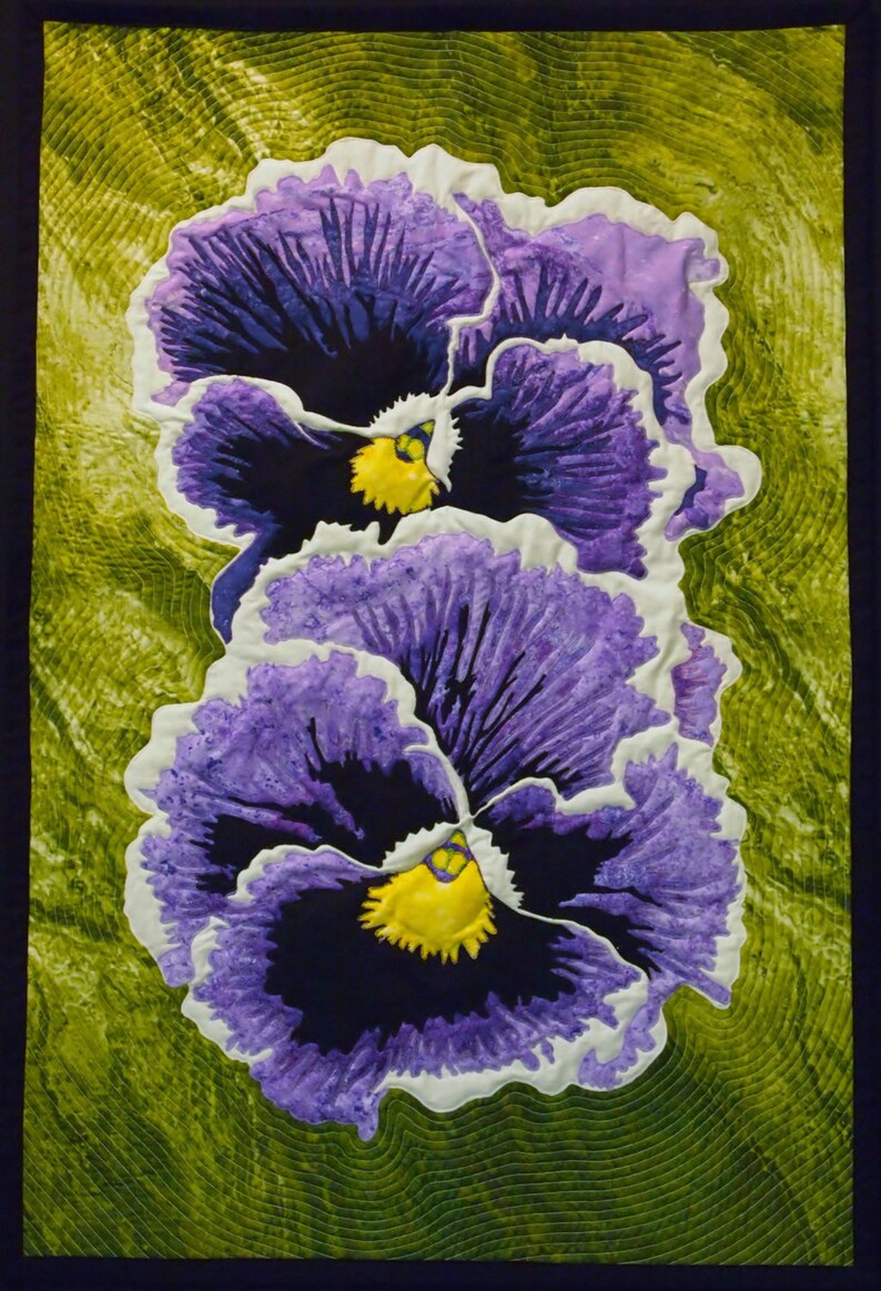 Remember Me Pansy Quilt Pattern Etsy