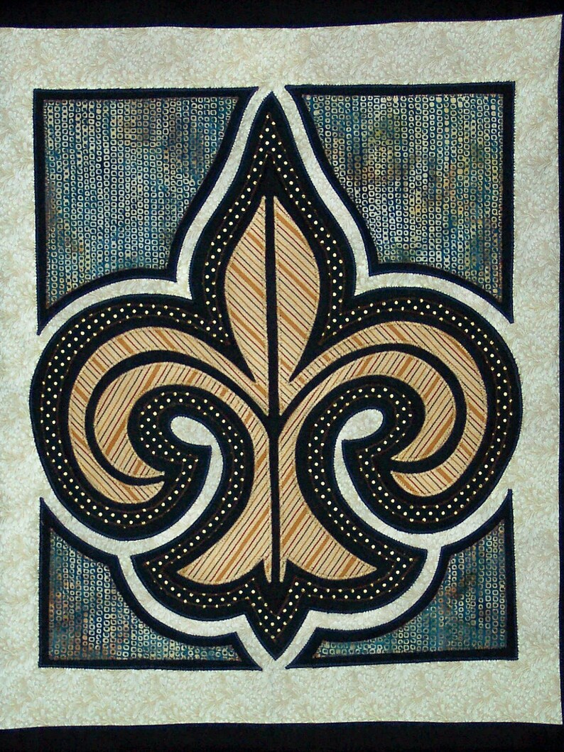 Fleur-de-lis Pattern for Quilted Wall Hanging | Etsy