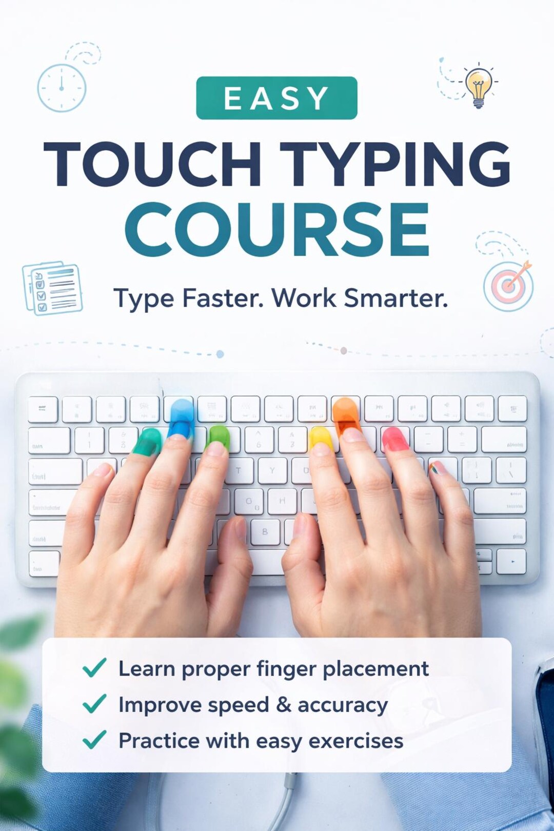Easy Touch Typing Course: Improve Speed and Accuracy (digital Download ...