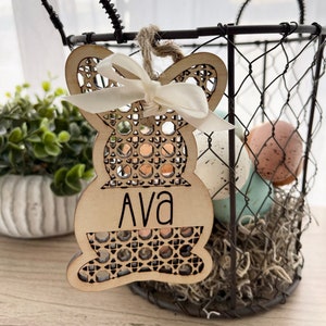 Easter Basket Tag- Personalized Easter Basket Tag, Wood Easter Basket Tag, Custom Easter Basket Tag