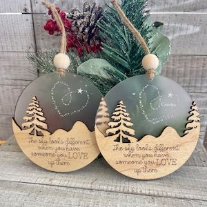 Personalized Memorial Ornament, Memorial Ornament, the Sky Looks ...