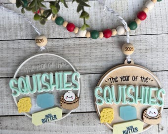 Year of the Squishies Ornament | Squishy Christmas Ornament | Funny 2026 Keepsake | Squishy Ornament | Christmas Gift