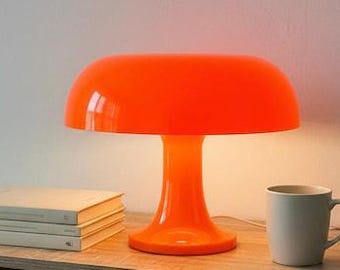 Lámpara vintage de seta naranja