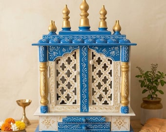 Handcrafted Wooden Pooja Mandir for Home