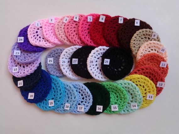 1 x Croched Ballet Bun CoverBallet Net Ring CoverVarious Colours