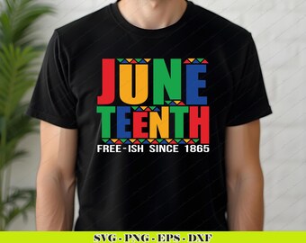 Juneteenth SVG-png-bestand | Afrikaans-Amerikaanse Freedom Day-shirtafbeelding (digitale download)