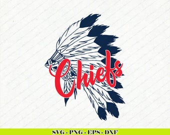 Native American Chief SVG-png-bestand | Tribal Chief hoofdtooiontwerp | Inheems geïnspireerd kunstbestand | Digitale download