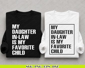 Favoriete kind-svg schoondochter | Ontwerp grappig familiecitaat (digitale download)