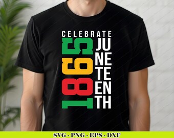 Juneteenth 1865 Vrijheidsdag SVG-png | African American Heritage-afbeelding (digitale download)