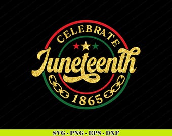 Vier juni 1865 SVG-png-bestand | Freedom Day-ontwerp (digitale download)