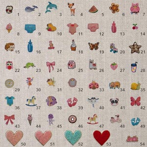 3er Set Aufnäher Überraschung Süße Bügelpatches Kinder  Iron On Patch Geschenk Idee