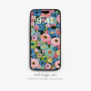 Floral iPhone Wallpaper,  Colorful Flower Lock Screen, Phone Background for iPhone & Android