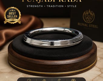 Men's Stainless Steel Punjabi Kada Bracelet – Minimalist Sikh Kara Bangle