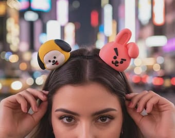 Diadema de concierto BTS BT21 - Accesorio K-Pop hecho a mano - Diadema para ARMY