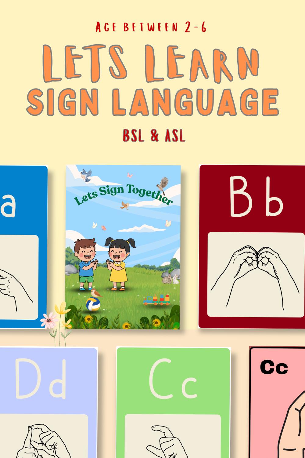 BSL ASL Alphabet Numbers Flashcards | Printable Learning Resource (PDF ...