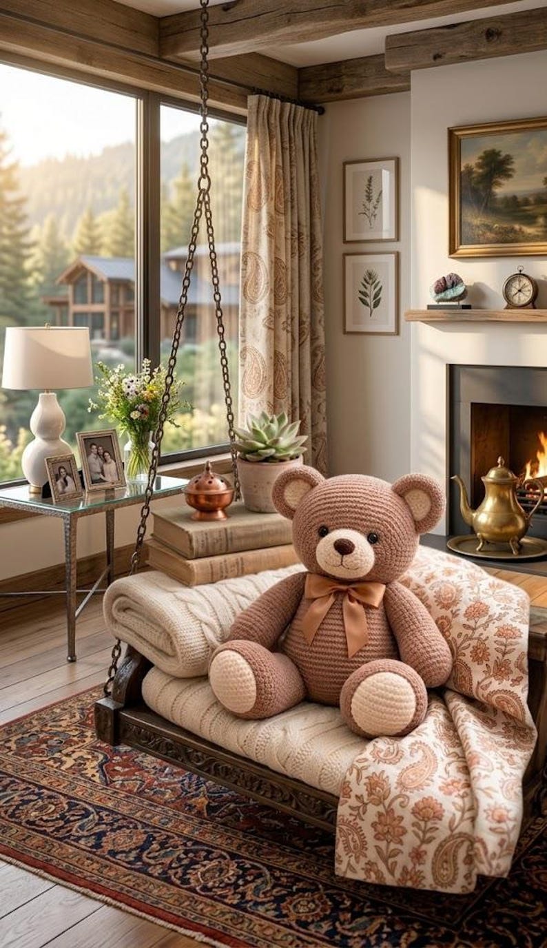 Giant Crochet Teddy Bear Pattern – Amigurumi Plush Toy Tutorial PDF ...