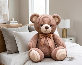 Riesen Teddybär Häkelanleitung - Amigurumi Plüschtier Anleitung PDF Download