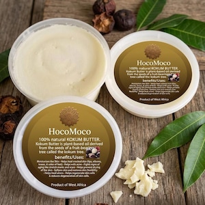 Burro di Kokum grezzo, idratante naturale non raffinato, produzione di sapone