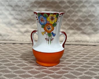 Vintage Hand Painted Vase - Trico Nagoya Japan