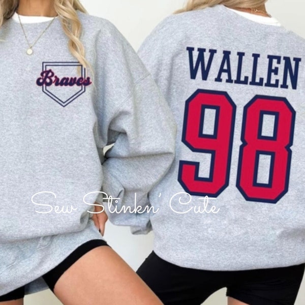 Morgan Wallen 98 sweatshirt, Morgan Wallen Braves, Braves 98 shirt