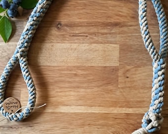 Handmade Dog Rope Tug Toy with Comfortable Handle -Eco Cotton, Durable, Large