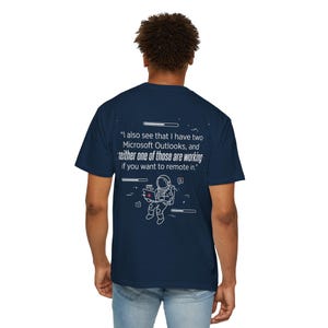 Artemis II – Zwei Microsoft Outlook-Konten, und keines funktioniert! – Lustiges NASA-Weltraumgeschenk, Comfort Colors Grafik-T-Shirt