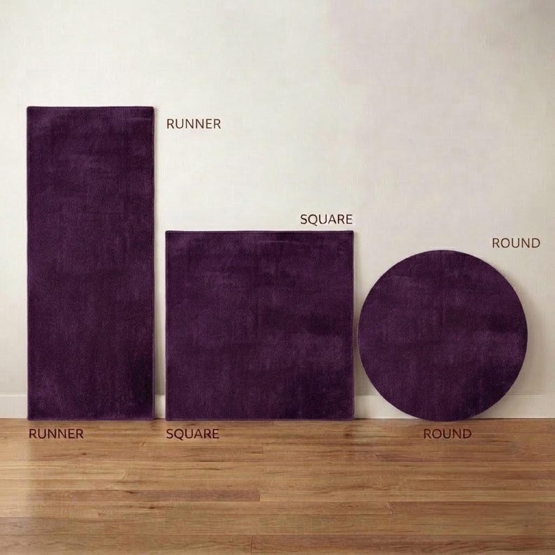 Hand Tufted Purple Wool Rug, Luxury Modern Living Room Carpet - Etsy ...