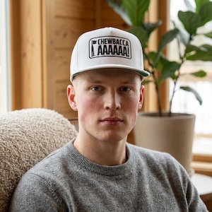 Chewbacca AAAAAAA! Flat Bill Cap | Embroidered Novelty Patch