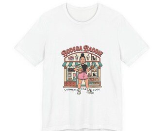 Bodega Baddie Tee | NYC Corner Store Illustration, Y2K Spanglish Style