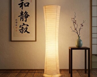 Rice Paper Lampshade 37"/94cm - Floor Lamp Shade Cover, Japanese Minimalist Bedroom Living Room