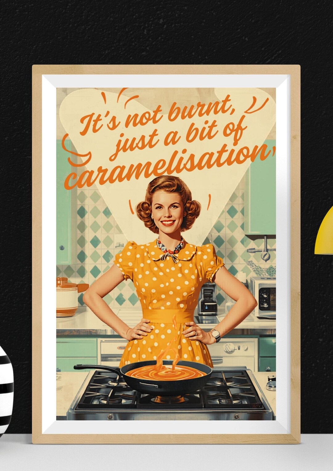 1960s Retro Housewife Print Comedic Kitchen Art Vintage Cooking 1960s-retro-housewife-print-comedic-kitchen-art-vintage-cooking