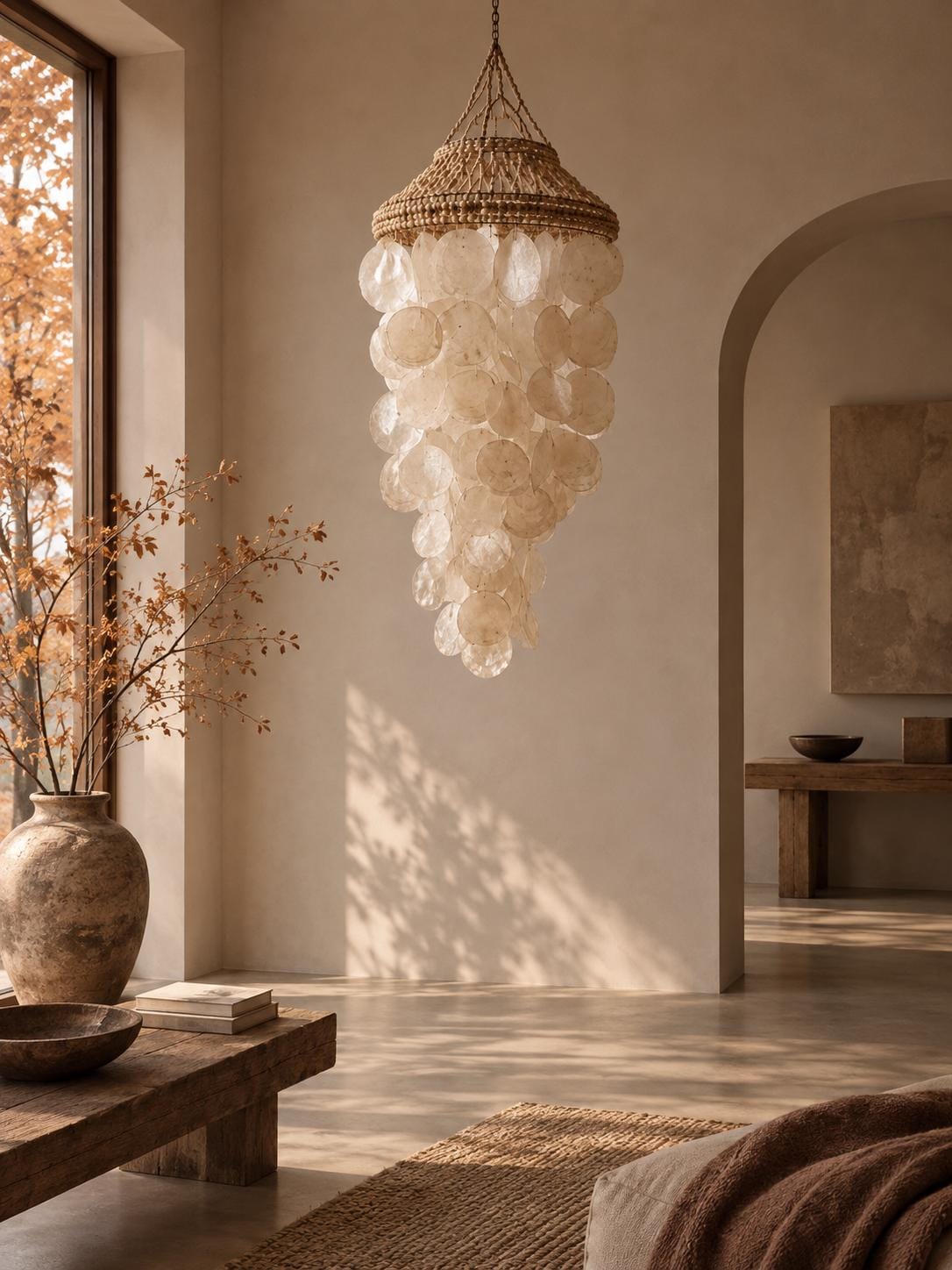 Shell dining room chandelier - Etsy 日本