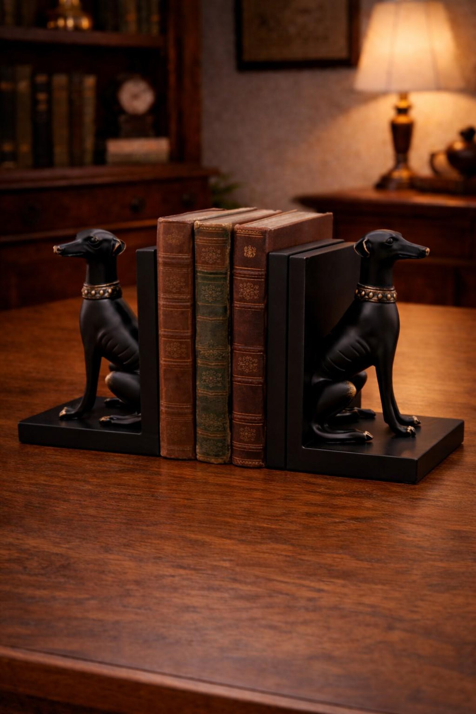 Vintage Greyhound Dog Bookends, Personalized Engraved Book Holder ...