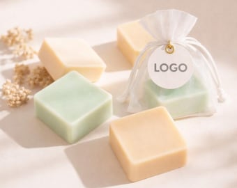 Corporate Soap Favors • Bulk 25–200 Pack • Custom Logo Gifts Custom Logo Soap Favors • Handmade Corporate Employee Appreciation Gifts
