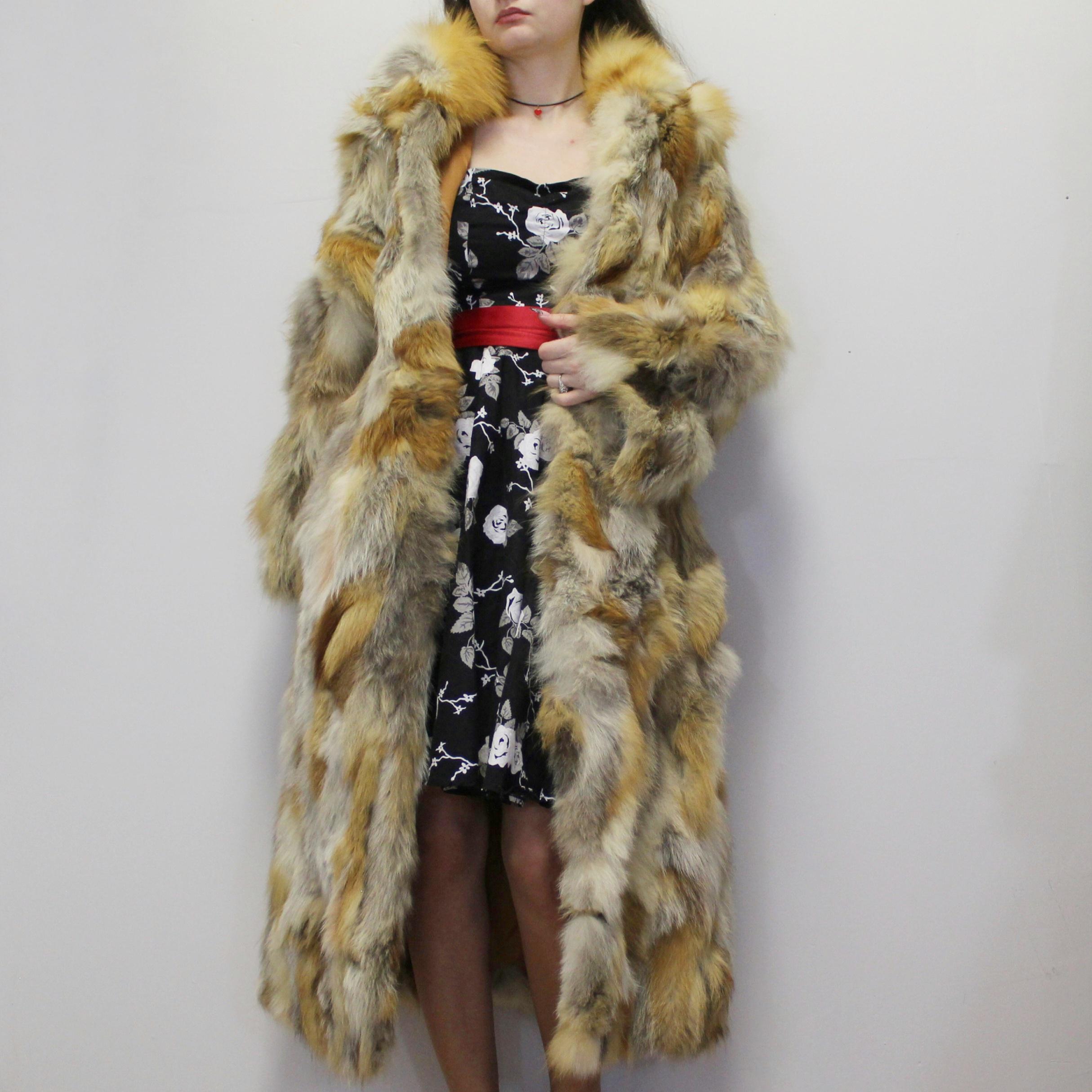 Vintage Swing Coat 70s Fur Coat| Vintage Luxurious Real Fur Jacket