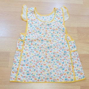 Vintage 40s Kid&#39;s Pinafore Dress Toddlers Smock