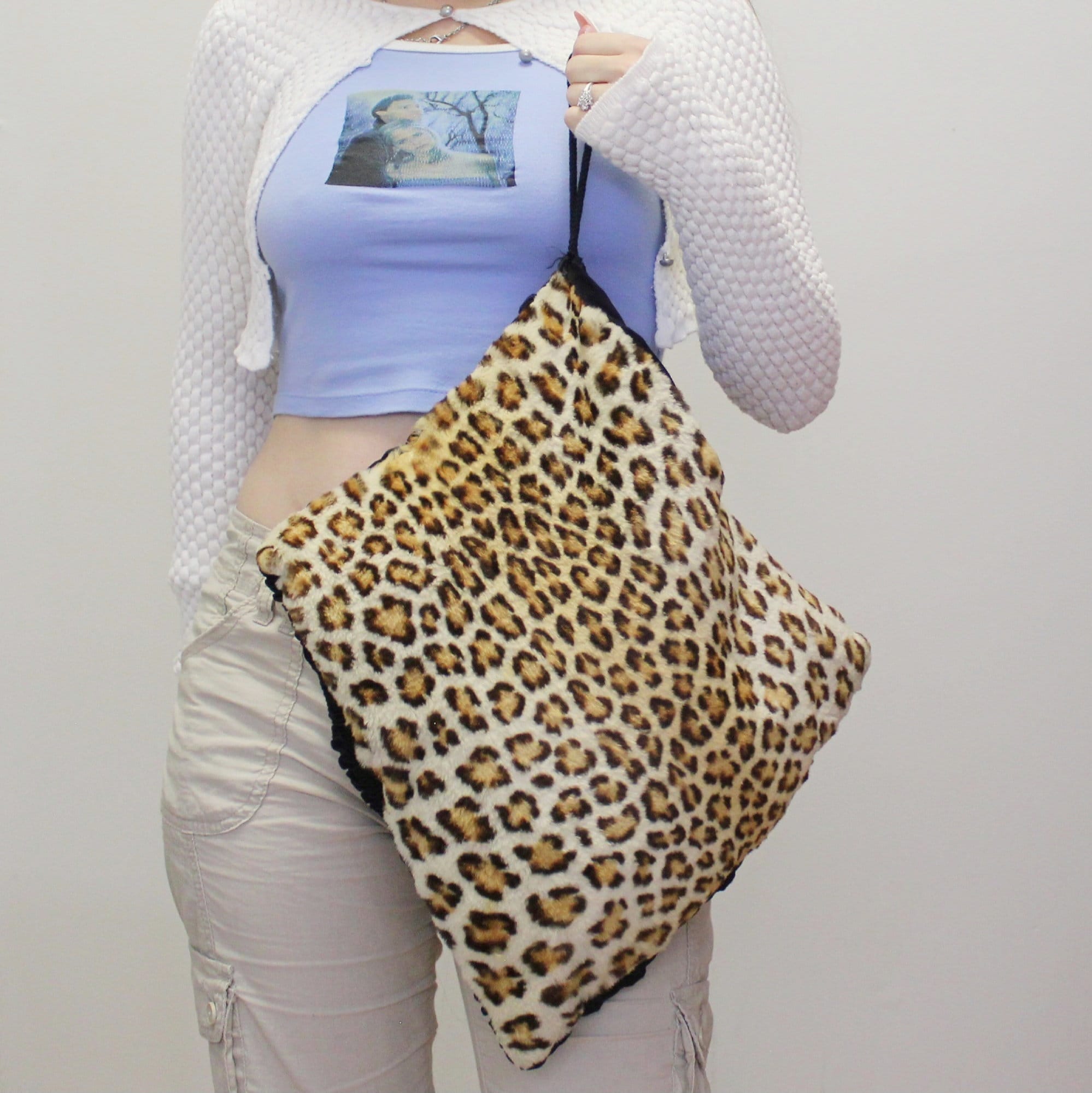 Vintage 50s Real Fur Muff/purse Leopard Hand Warmer - Etsy display picture 3